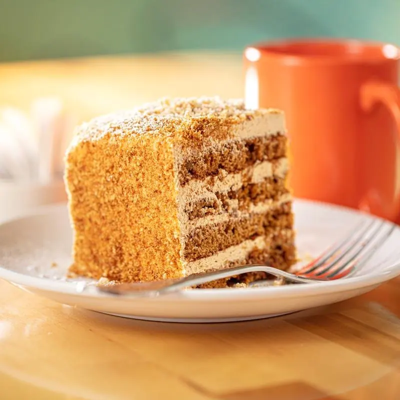 Russian Honey Cake at Cafe Elena in Columbus, Ohio