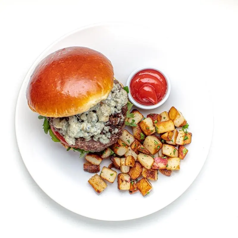 Bacon Jam Burger at Cafe Elena in Columbus, Ohio