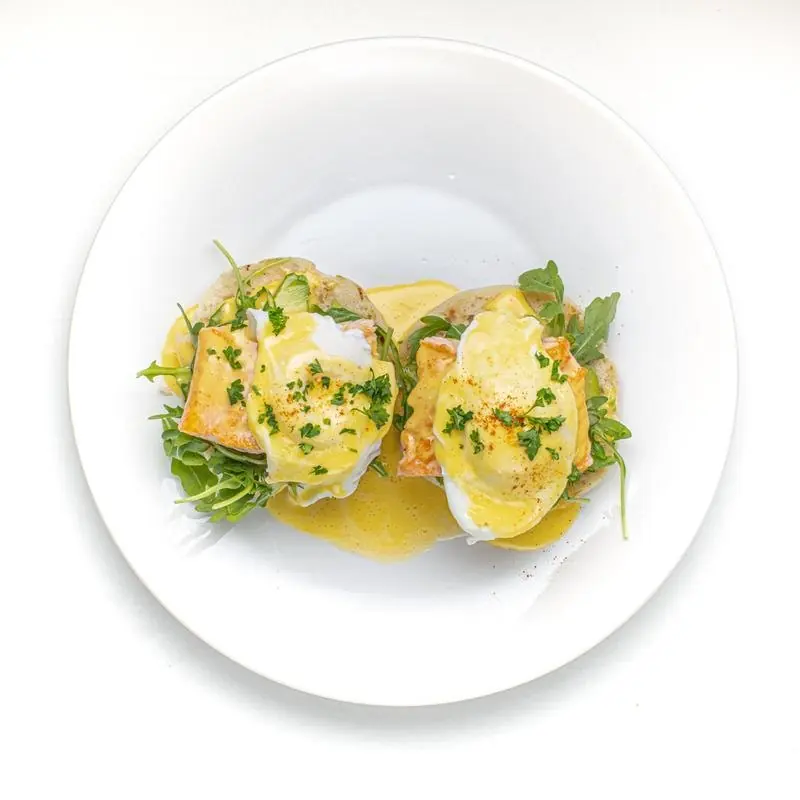 California Eggs Benedict at Cafe Elena in Columbus, Ohio