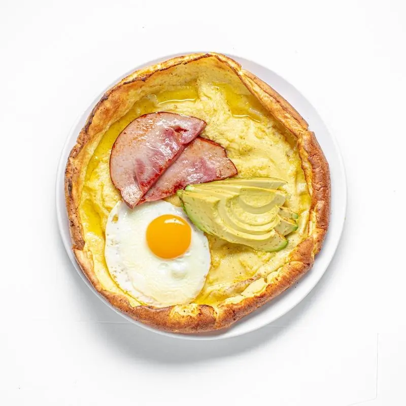 Savory Dutch Baby at Cafe Elena in Columbus, Ohio