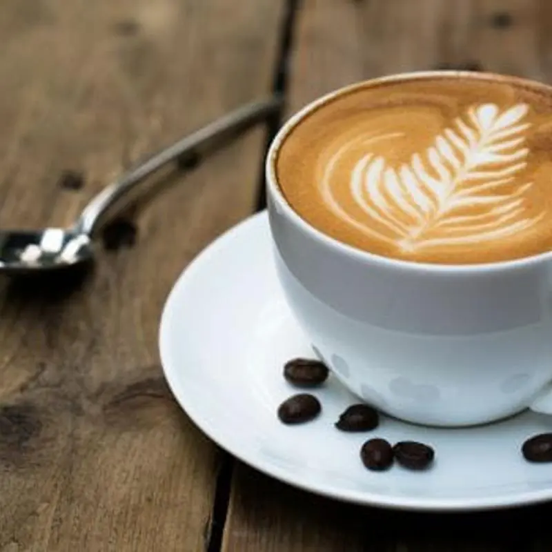 Latte at Cafe Elena in Columbus, Ohio